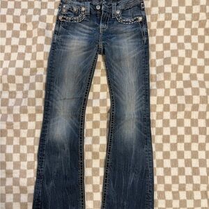 Miss Me Kids Blue Jeans with White Stitching